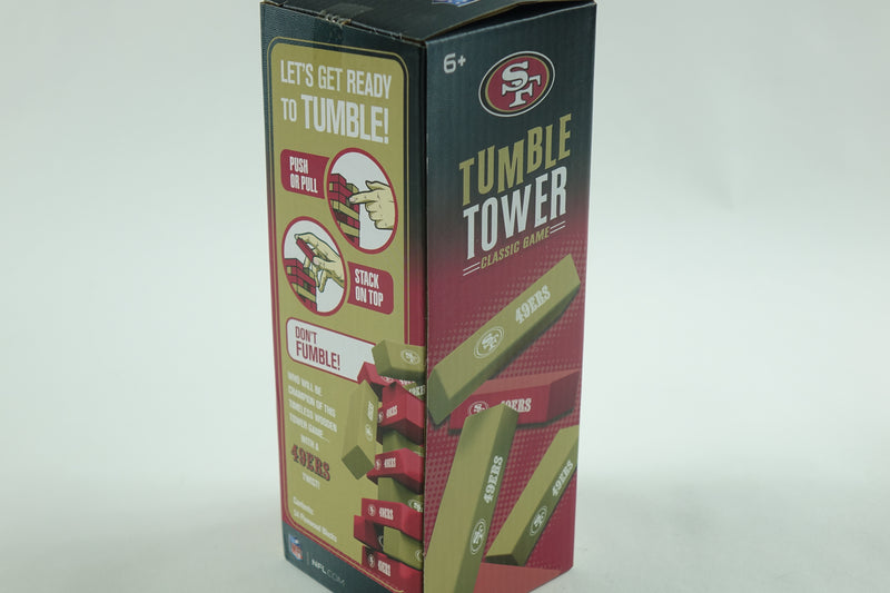 Game Day - NFL San Francisco 49ers - Tumble Tower, Real Wood Blocks