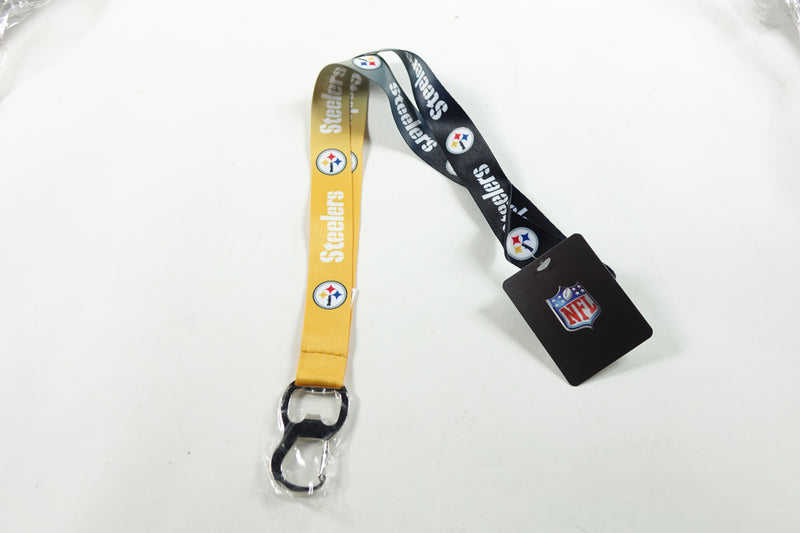 NFL Pittsburgh Steelers Ombre Lanyard, Gold/Black, Onse Size