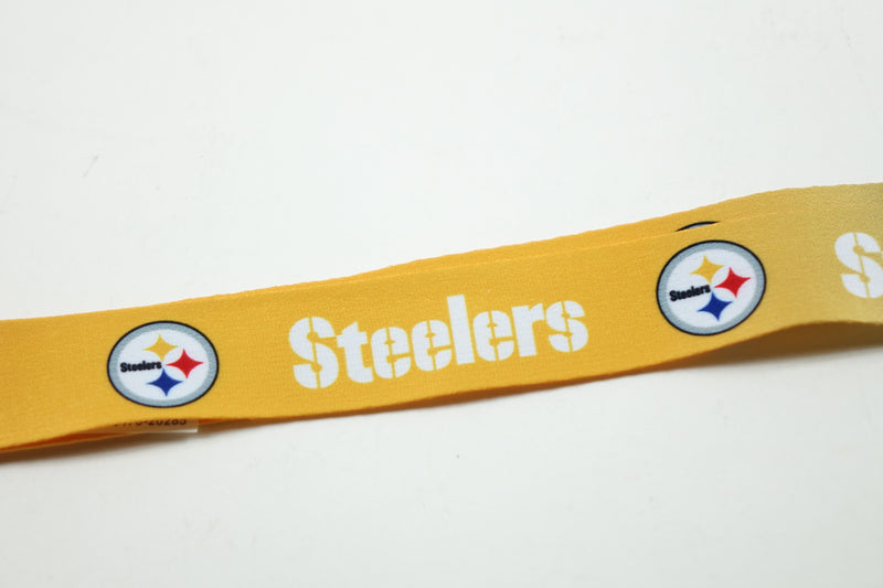 NFL Pittsburgh Steelers Ombre Lanyard, Gold/Black, Onse Size