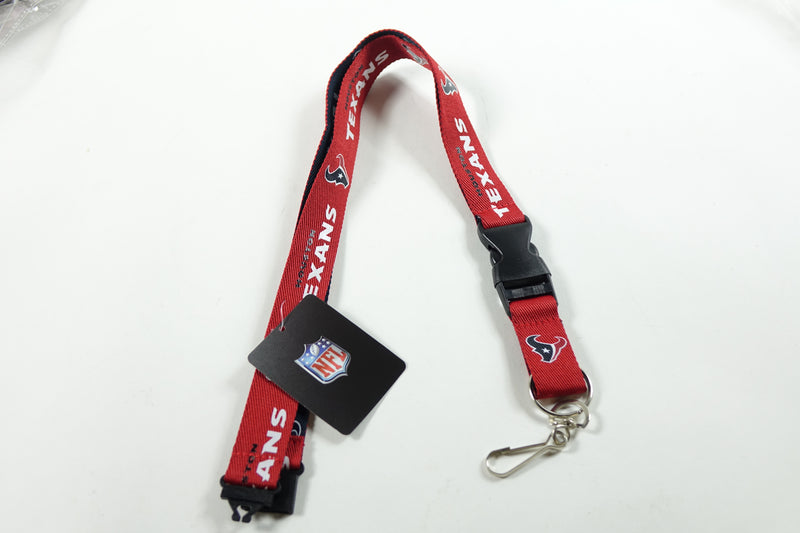 NFL Houston Texans Two-Tone Lanyard, Red/Navy, One Size