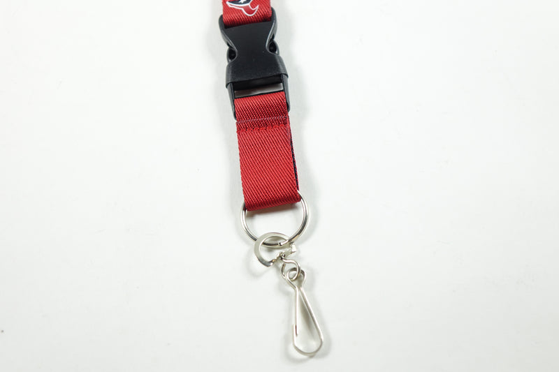 NFL Houston Texans Two-Tone Lanyard, Red/Navy, One Size