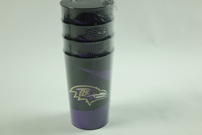 22oz Plastic Cup NFL Baltimore Ravens (4 Pack)