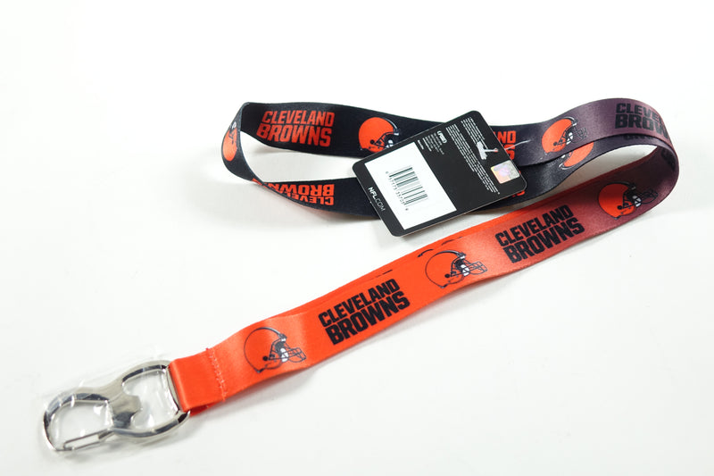 NFL Cleveland Browns Ombre Lanyard, Brown/Orange, One Size