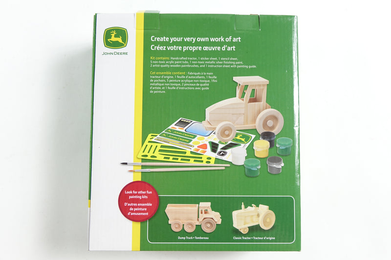 John Deere - Tractor Wood Painting Kit - Non toxic Acrylic Paints
