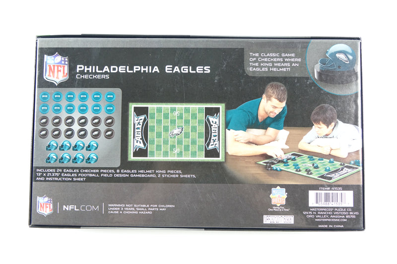 NFL Philadelphia Eagles Checkers Board Game , 13" x 21"