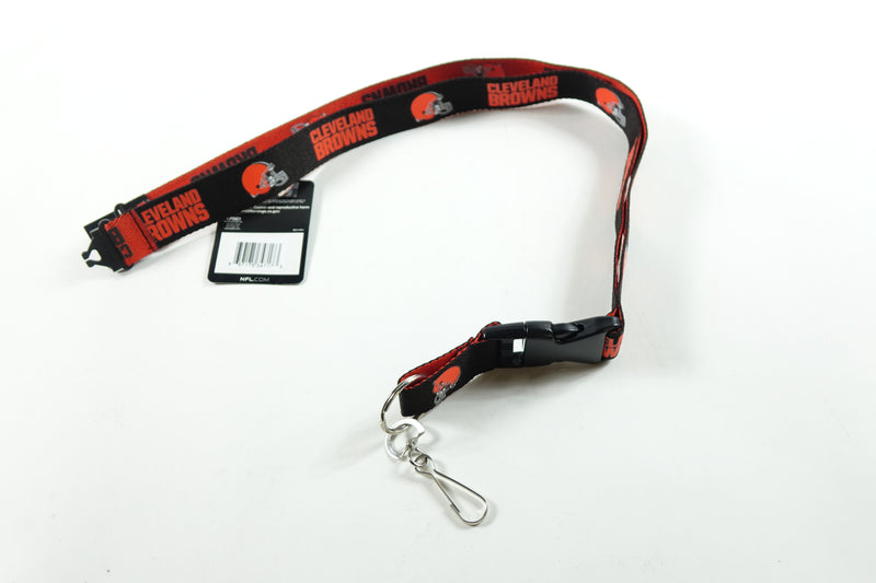 NFL Cleveland Browns Two Tone Lanyard, Brown/Orange, One Size