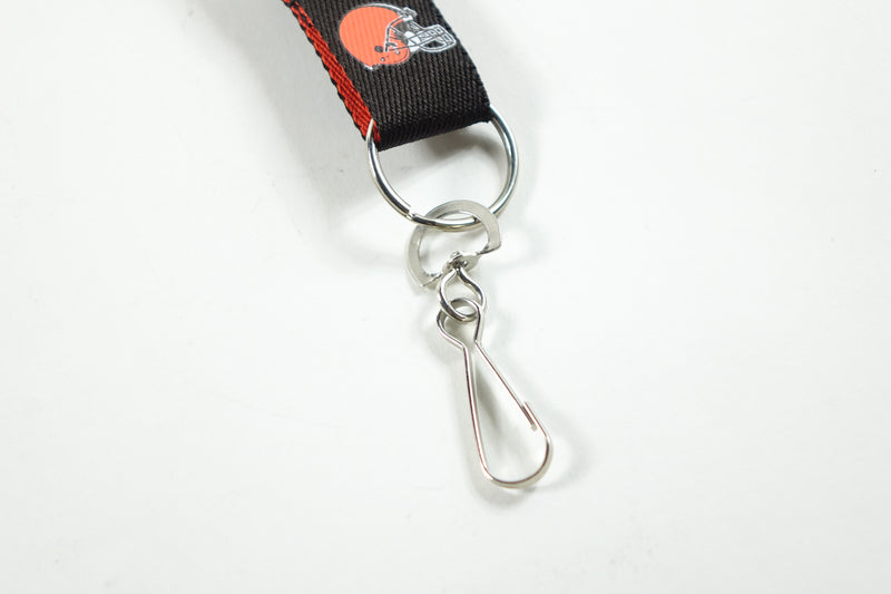 NFL Cleveland Browns Two Tone Lanyard, Brown/Orange, One Size