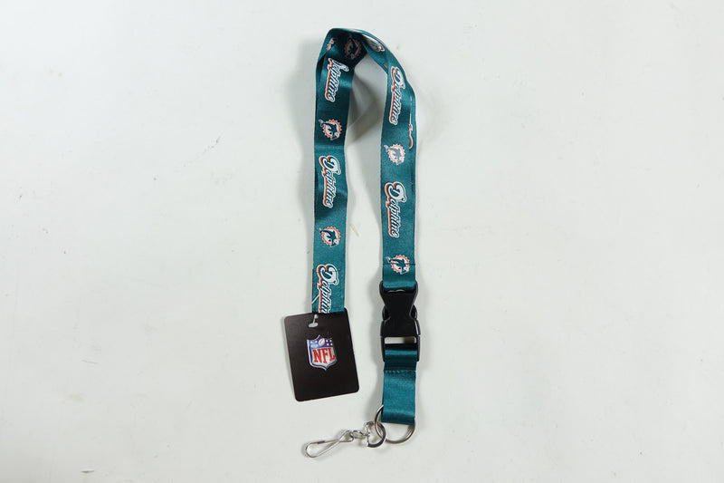 NFL Miami Dolphins Breakaway Lanyard with Key Ring One Size