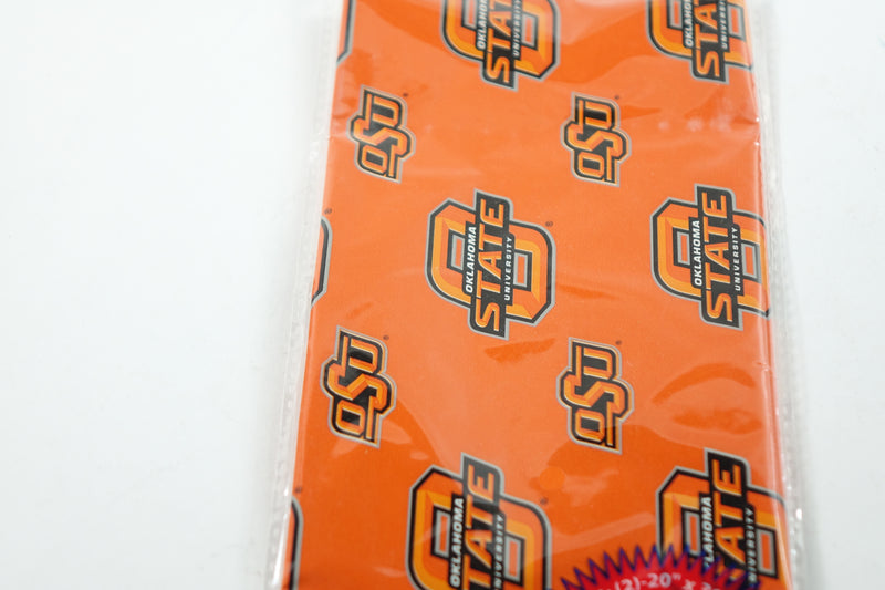 NCAA Oklahoma State Wrapping Paper- 24 Pack