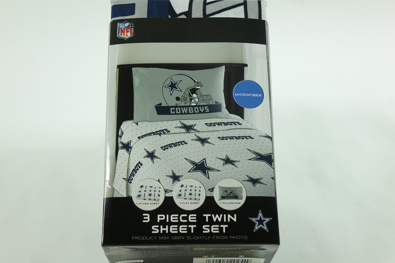 NFL Dallas Cowboys Sheet Set, Twin, Monument