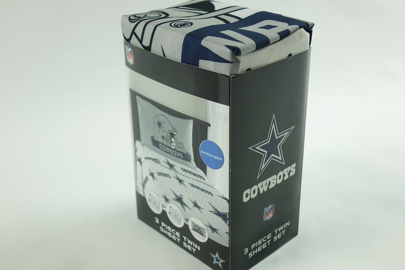 NFL Dallas Cowboys Sheet Set, Twin, Monument