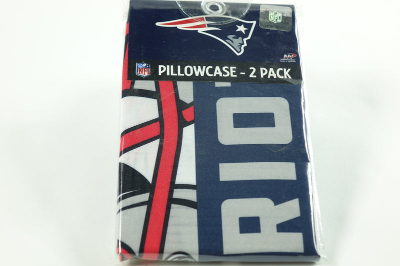 Northwest NFL New England Patriots Pillowcase Set 2-Pack, 20" x 30", Monument