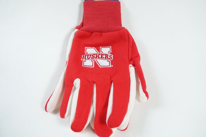 NCAA Nebraska Cornhuskers Two-Tone Gloves, Red/Black Small S S