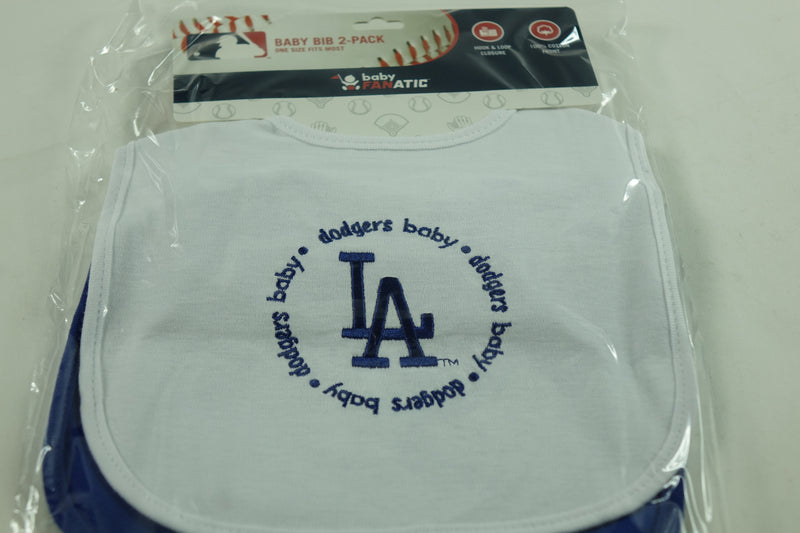 Baby Fanatic MLB Los Angeles Dodgers 2 Pk Bib Set