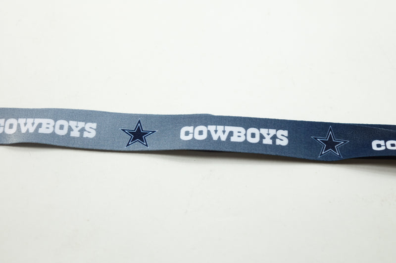 NFL Dallas Cowboys Ombre Lanyard, Silver/Navy, Onse Size 0