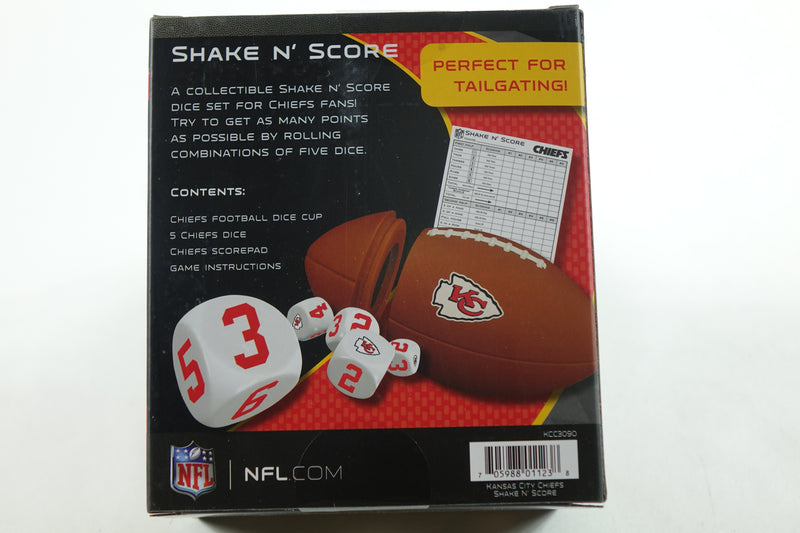 NFL Kansas City Chiefs Shake N Score Dice Game