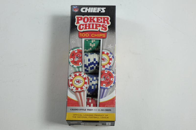 NFL Kansas City Chiefs poker chips 100 chips