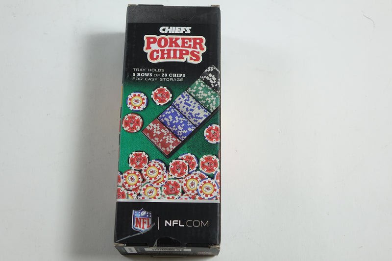 NFL Kansas City Chiefs poker chips 100 chips