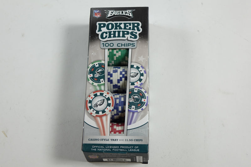 NFL Philadelphia Eagles Poker Chips, 100 Piece