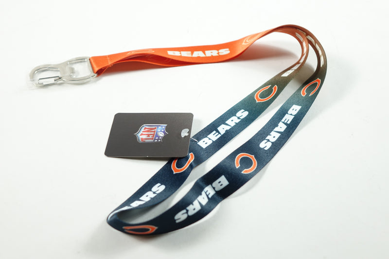 NFL Chicago Bears Ombre Lanyard, Orange/Dark Navy, Onse Size 0