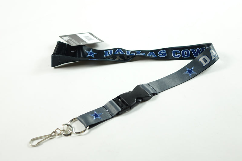 NFL Dallas Cowboys Unisex Dallas Cowboys Lanyard Reverse Pop C, Black Small S S