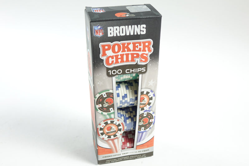 NFL Cleveland Browns Poker Chips 100 Pieces