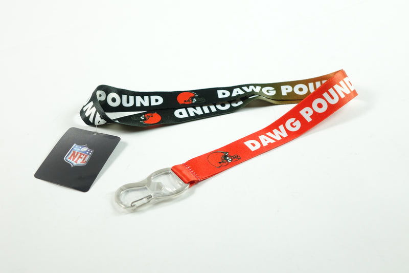 NFL Cleveland Browns Ombre Dawg Pound Lanyard With Bottle Opener One Size