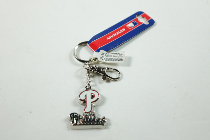 MLB Philadelphia Phillies Silvertone Zamac Keychain