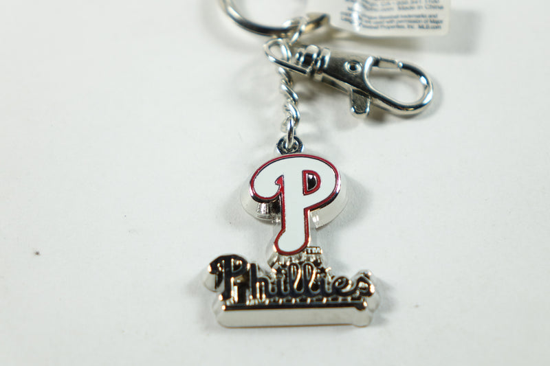 MLB Philadelphia Phillies Silvertone Zamac Keychain