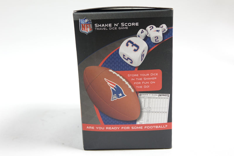 NFL New England Patriots Shake N' Score Travel Dice Game