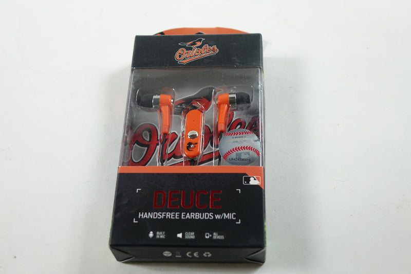 MLB Baltimore Orioles Hands Free Ear Buds with Microphone