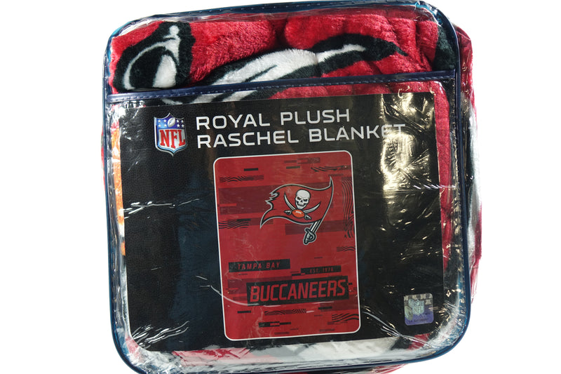 Northwest NFL Tampa Bay Buccaneers Royal Plush Raschel Blanket, 60"x80"