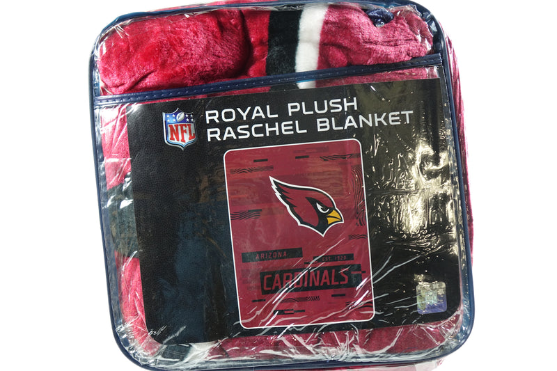 Northwest NFL Arizona Cardinals Royal Plush Raschel Blanket, 60"x80"