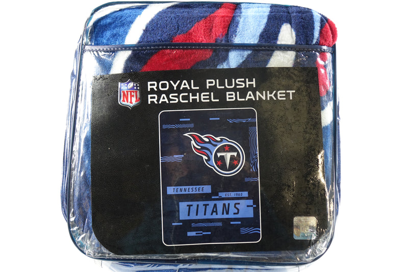 Northwest NFL Tennesse Titans Royal Plush Raschel Blanket, 60"x80"