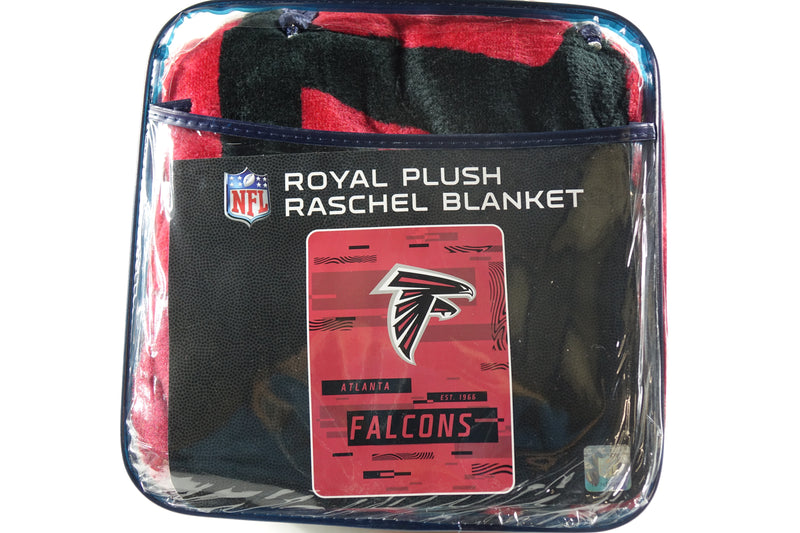 Northwest NFL Atlanta Falcons Royal Plush Raschel Blanket, 60"x80"