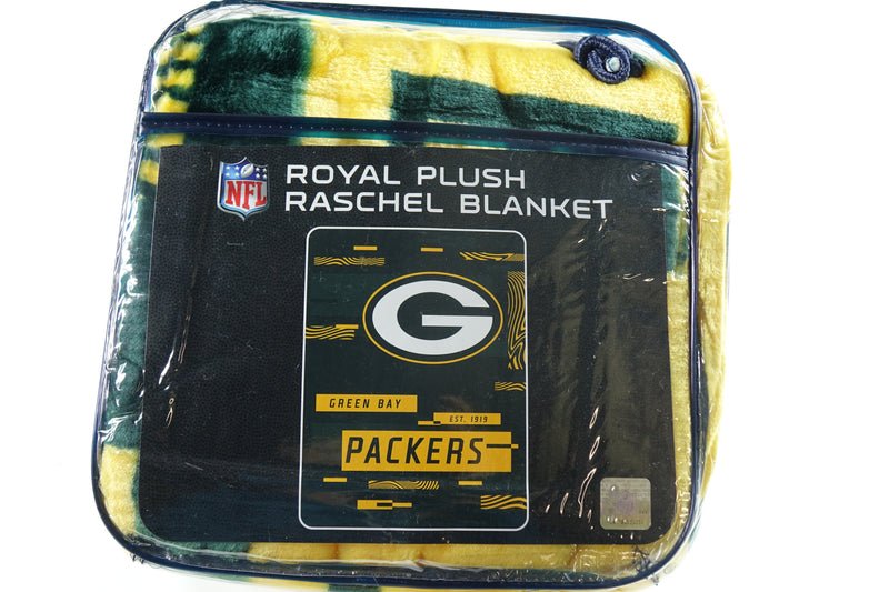 Northwest NFL Green Bay Packers Royal Plush Raschel Blanket, 60"x80"