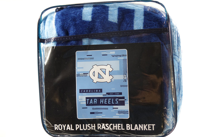 Northwest NCAA Carolina Tar Heels Royal Plush Raschel Blanket, 60"x80"