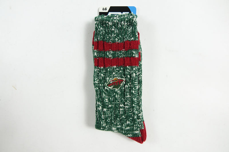 NHL Minnesota Wild, Alpine Crew Socks, Large L