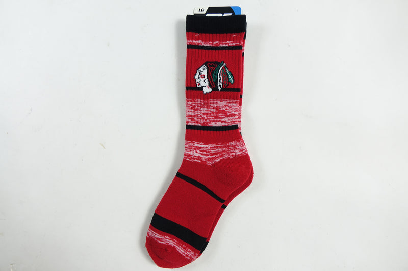 For Bare Feet NHL Chicago Blackhawks Men's Socks (504 RMC Stripe) 10-13