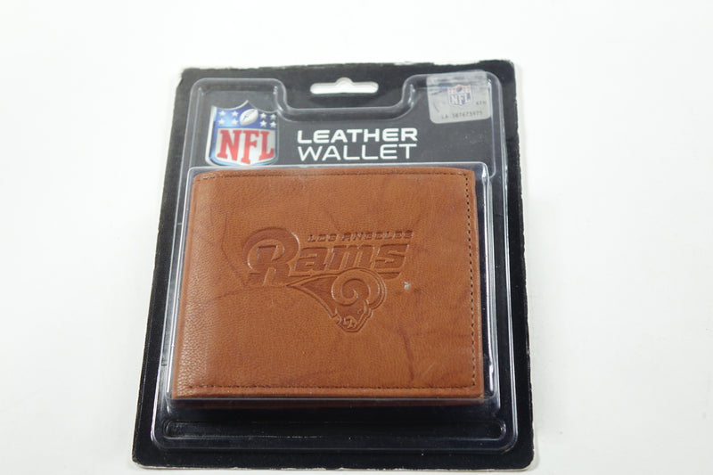 NFL Embossed Leather Billfold Wallet with Man Made Interior, Los Angeles Rams