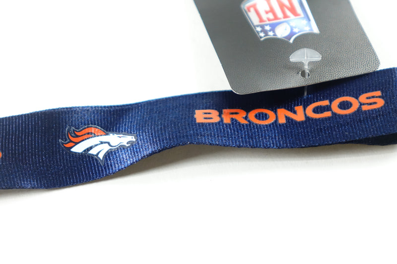 NFL Denver Broncos Wristlet Lanyard, Navy, One Size