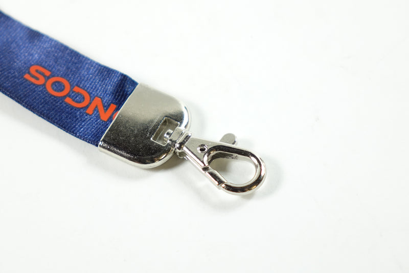 NFL Denver Broncos Wristlet Lanyard, Navy, One Size