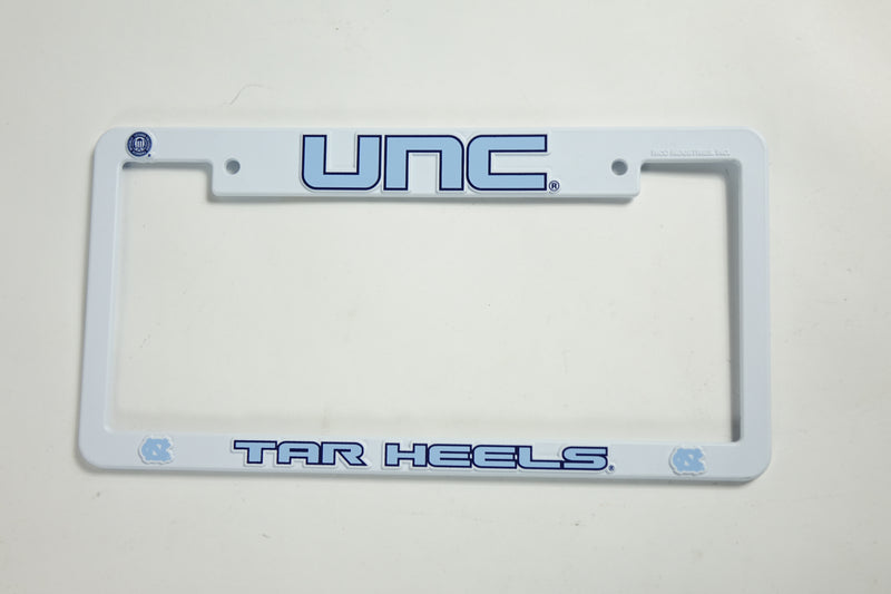 NCAA North Carolina Tar Heels Plastic License Plate Frame 6 x 12.25-"