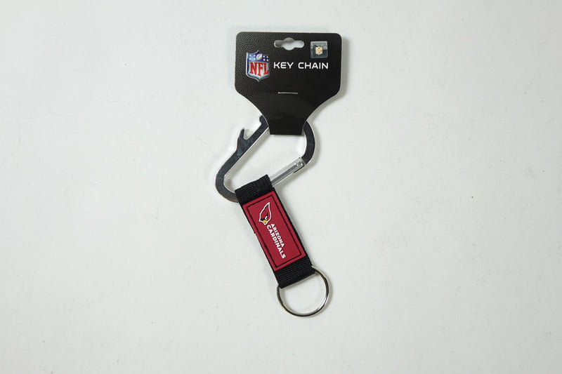 NFL Arizona Cardinals Carabineer Keychain, Red, One Size