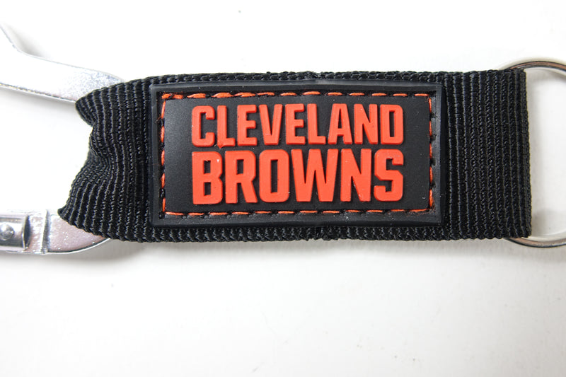 NFL Cleveland Browns Carabineer Keychain, Brown, One Size