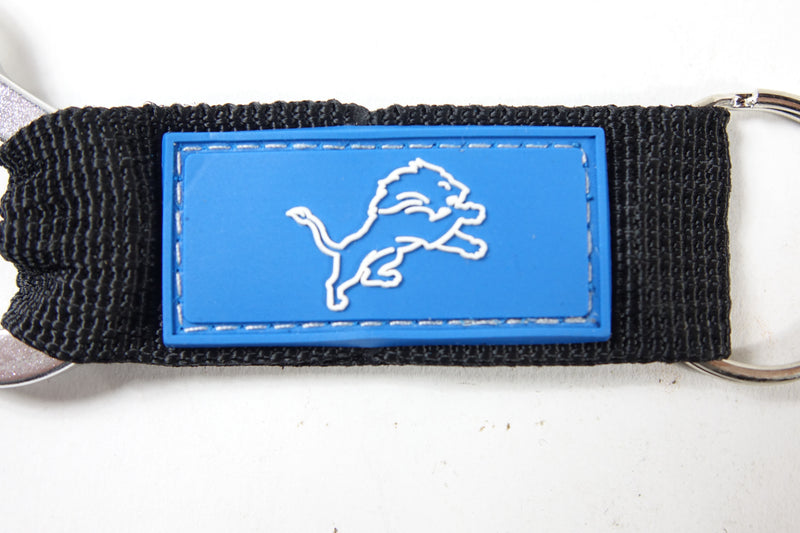 NFL Detroit Lions Carabineer Keychain, Blue, One Size