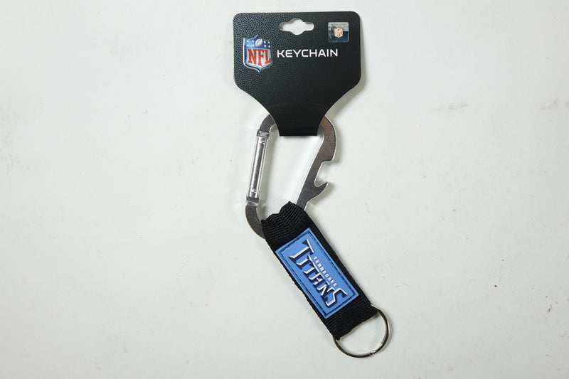 NFL Tennessee Titans Carabiner Keychain with Bottle Opener