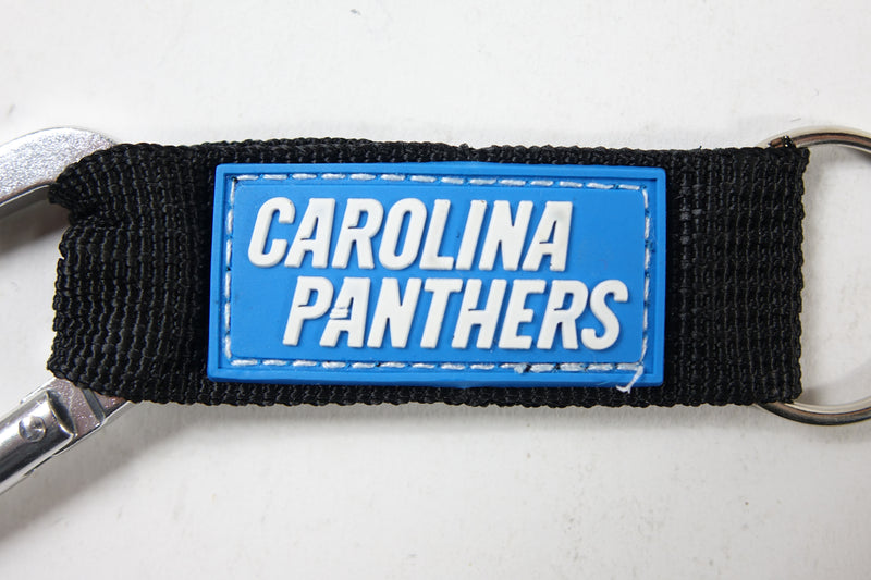 NFL Carolina Panthers Carabineer Keychain, Teal, One Size