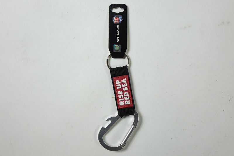 NFL Arizona Cardinals Rise Up Red Sea Carabiner Keychain w/ Bottle Open One Size