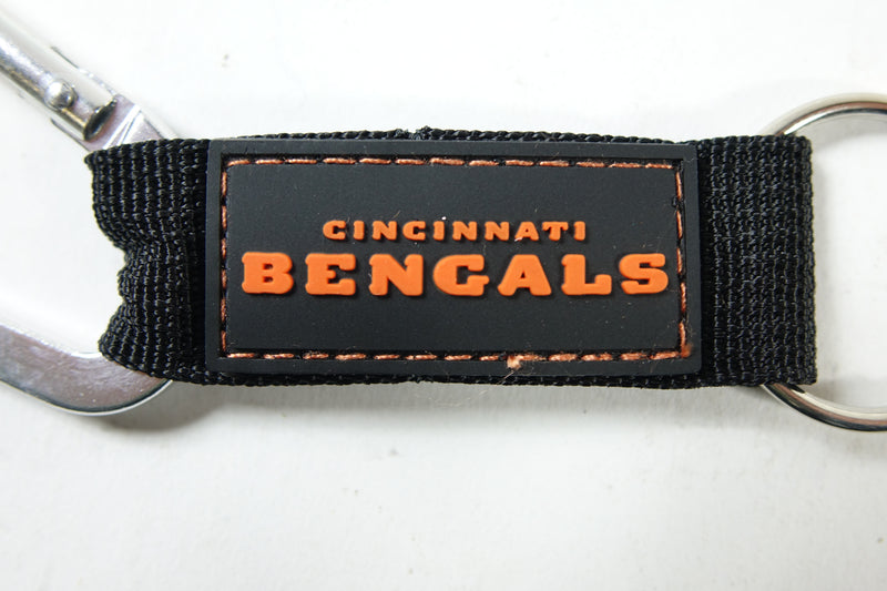 NFL Cincinnati Bengals Carabineer Keychain, Orange, One Size